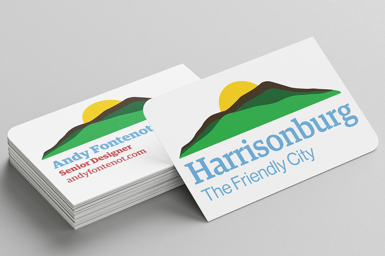 Harrisonburg Business Card Mockup