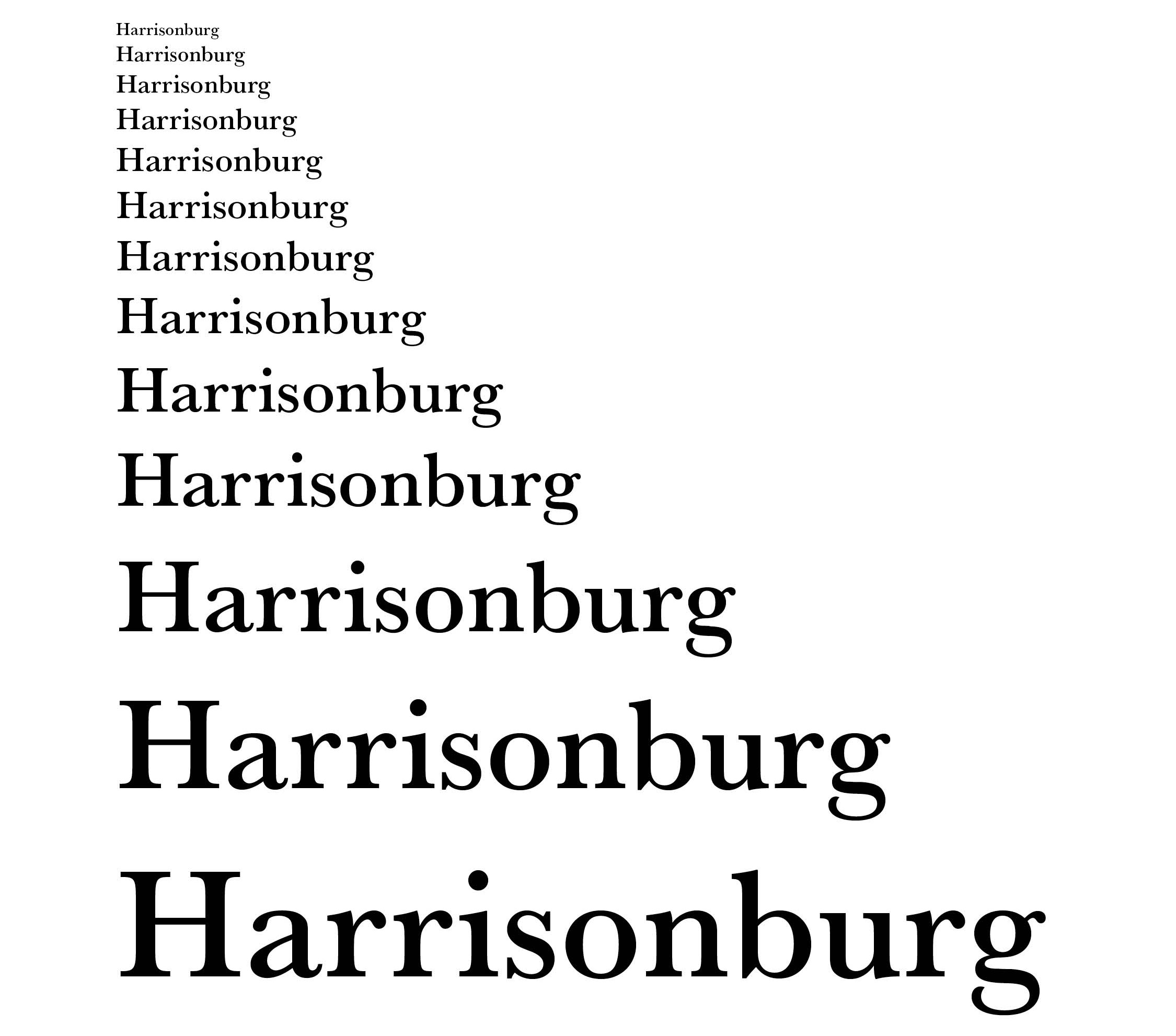 Harrisonburg Type Study 2